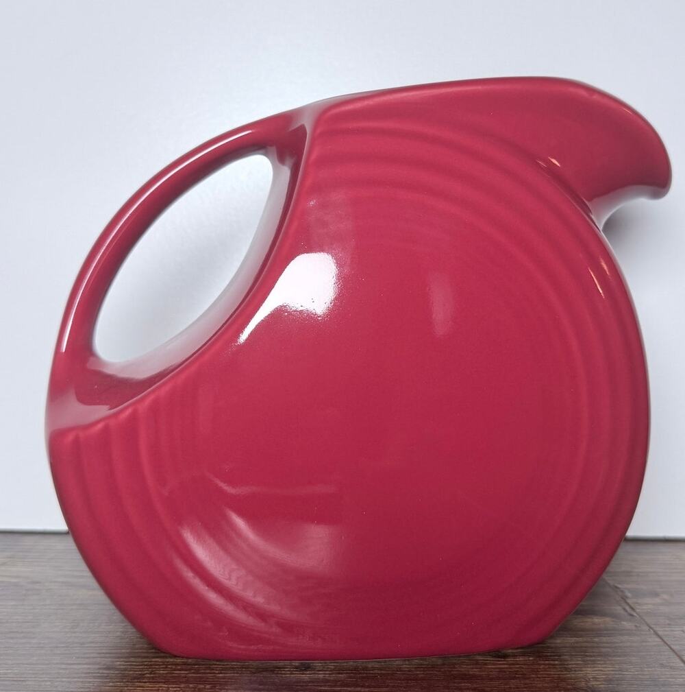 Fiesta Red Large Disc Pitcher 7in USA